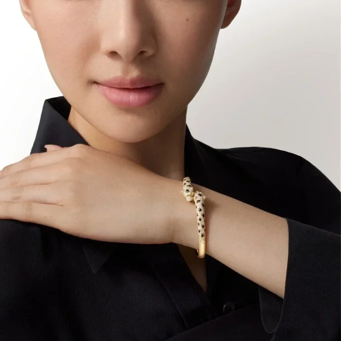 Panthere De Cartier Bracelet, Small Model, Half-Paved Panthere De Cartier Bracelet, Small Model, Half-Paved