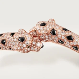 Panthere De Cartier Bracelet, Small Model, Half-Paved