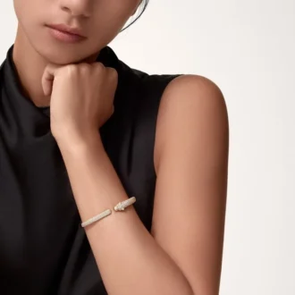 Panthere De Cartier Bracelet, Small Model, Half-Paved