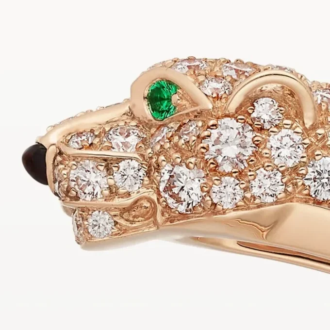 Panthere De Cartier Bracelet, Small Model, Half-Paved