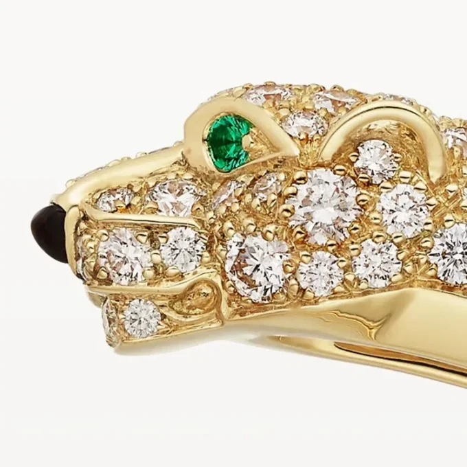 Panthere De Cartier Bracelet, Small Model, Half-Paved