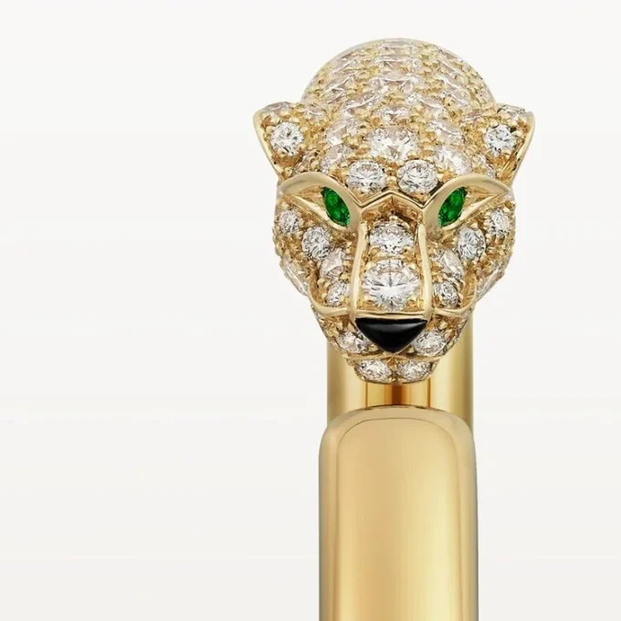 Panthere De Cartier Bracelet, Small Model, Half-Paved