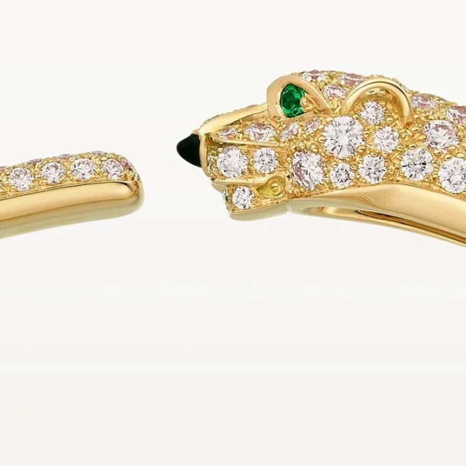 Panthere De Cartier Bracelet, Small Model, Half-Paved Panthere De Cartier Bracelet, Small Model, Half-Paved
