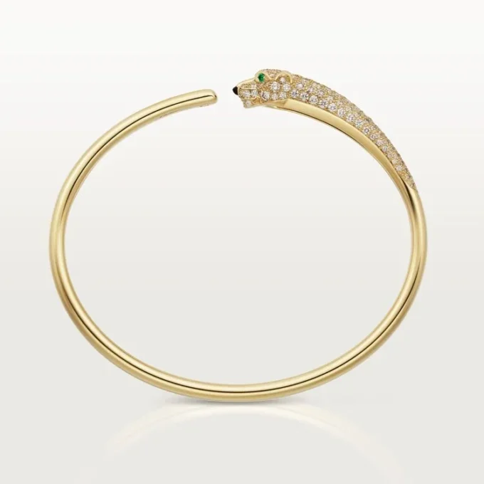 Panthere De Cartier Bracelet, Small Model, Half-Paved