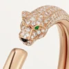 Panthere De Cartier Bracelet, Small Model, Half-Paved