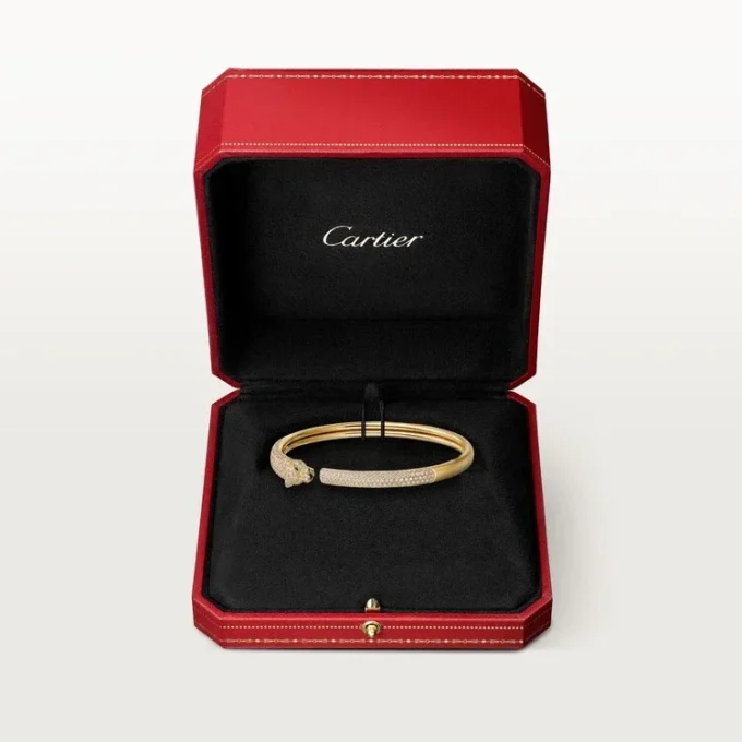 Panthere De Cartier Bracelet, Small Model, Half-Paved Panthere De Cartier Bracelet, Small Model, Half-Paved