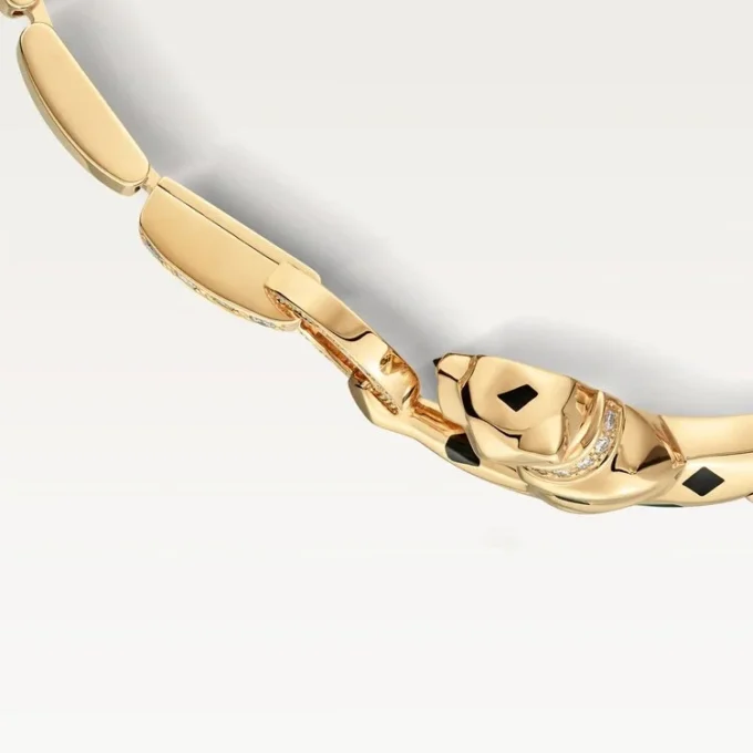 Panthere De Cartier Bracelet – Yellow Gold, Lacquer, Diamond, Tsavorite Garnet, Onyx – Cartier Panthere De Cartier Bracelet – Yellow Gold, Lacquer, Diamond, Tsavorite Garnet, Onyx – Cartier