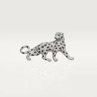 Panthere De Cartier Brooch – White Gold, Emeralds, Onyx, Diamonds – Cartier
