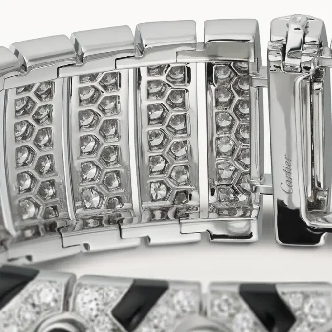 Panthere De Cartier Cuff, Emerald, Paved