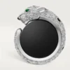 Panthere De Cartier Cufflinks – Rhodiumized White Gold, Diamonds, Emeralds, Onyx – Cartier Panthere De Cartier Cufflinks – Rhodiumized White Gold, Diamonds, Emeralds, Onyx – Cartier