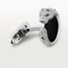 Panthere De Cartier Cufflinks – Rhodiumized White Gold, Diamonds, Emeralds, Onyx – Cartier Panthere De Cartier Cufflinks – Rhodiumized White Gold, Diamonds, Emeralds, Onyx – Cartier