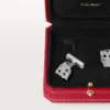 Panthere De Cartier Cufflinks – Rhodiumized White Gold, Diamonds, Emeralds, Onyx – Cartier Panthere De Cartier Cufflinks – Rhodiumized White Gold, Diamonds, Emeralds, Onyx – Cartier