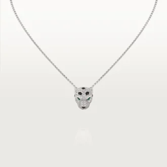 Panthere De Cartier Diamond Necklace, White Gold | Cartier Us