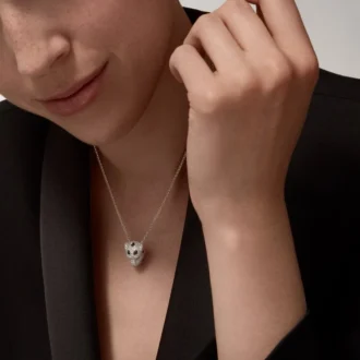 Panthere De Cartier Diamond Necklace, White Gold | Cartier Us