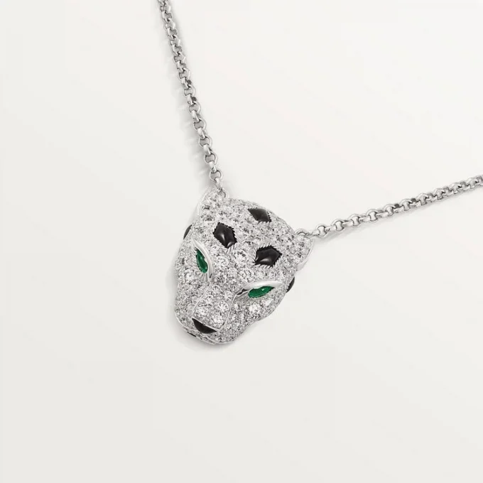 Panthere De Cartier Diamond Necklace, White Gold | Cartier Us Panthere De Cartier Diamond Necklace, White Gold | Cartier Us