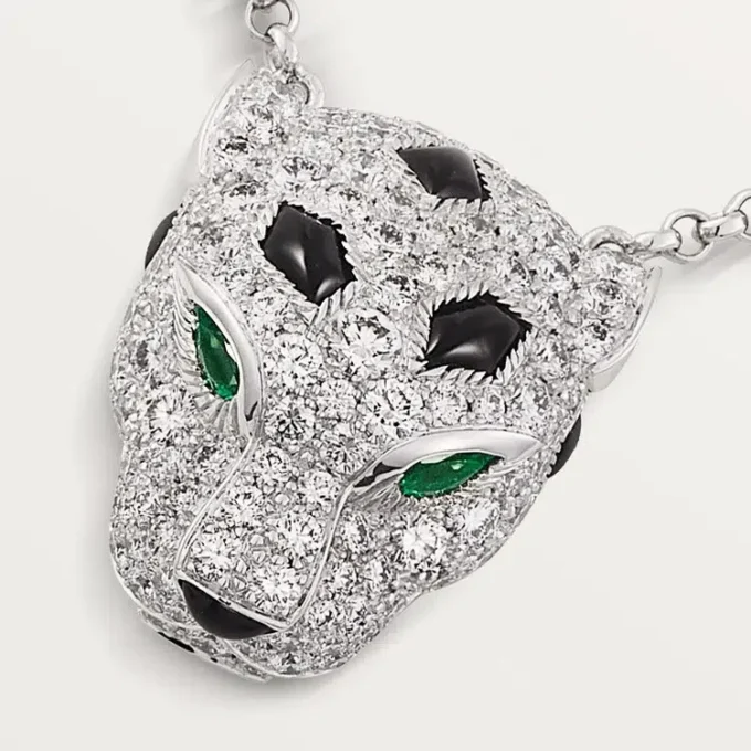 Panthere De Cartier Diamond Necklace, White Gold | Cartier Us Panthere De Cartier Diamond Necklace, White Gold | Cartier Us