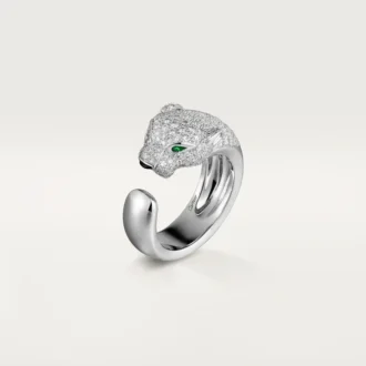 Panthere De Cartier Diamond Ring, White Gold | Cartier Us