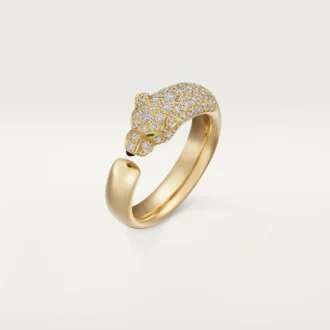 Panthere De Cartier Diamond Ring, Yellow Gold | Cartier Us