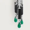 Panthere De Cartier Earrings, Emeralds, Paved