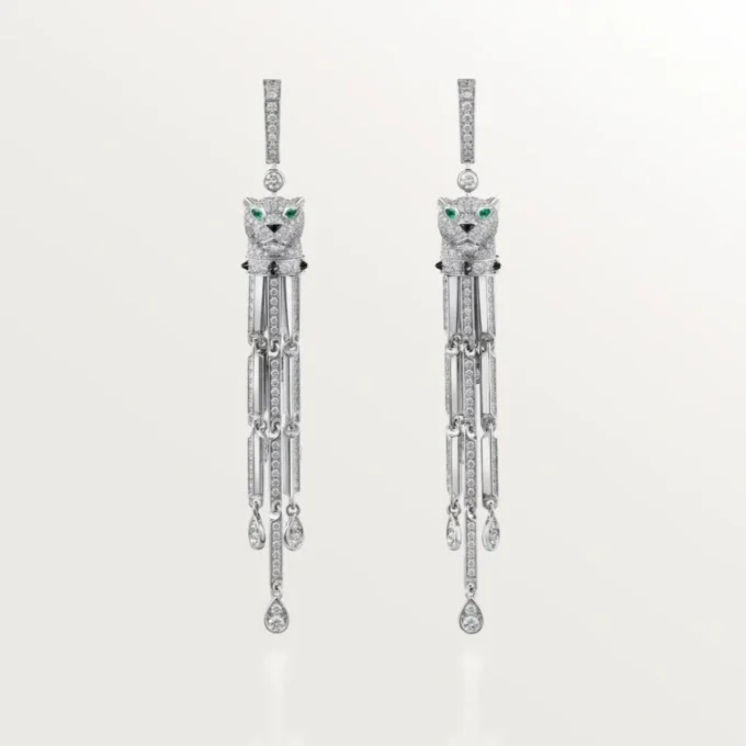 Panthere De Cartier Earrings, Paved