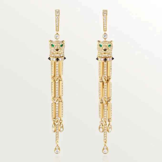 Panthere De Cartier Earrings, Paved