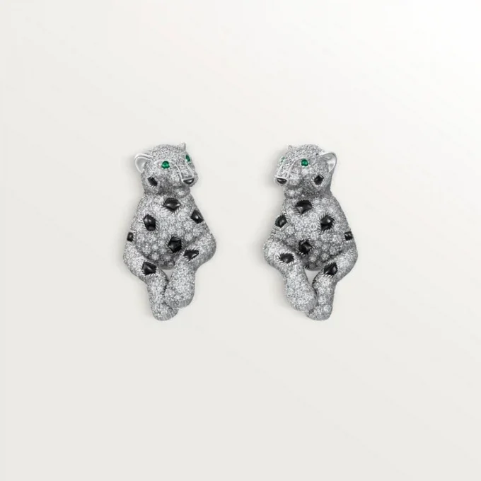 Panthere De Cartier Earrings, Paved