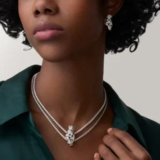 Panthere De Cartier Earrings, Paved