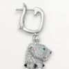 Panthere De Cartier Earrings, Paved