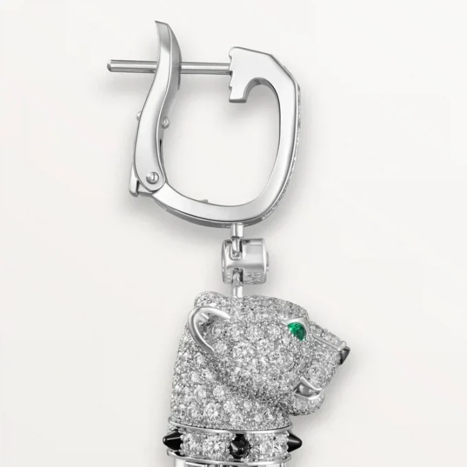 Panthere De Cartier Earrings, Paved