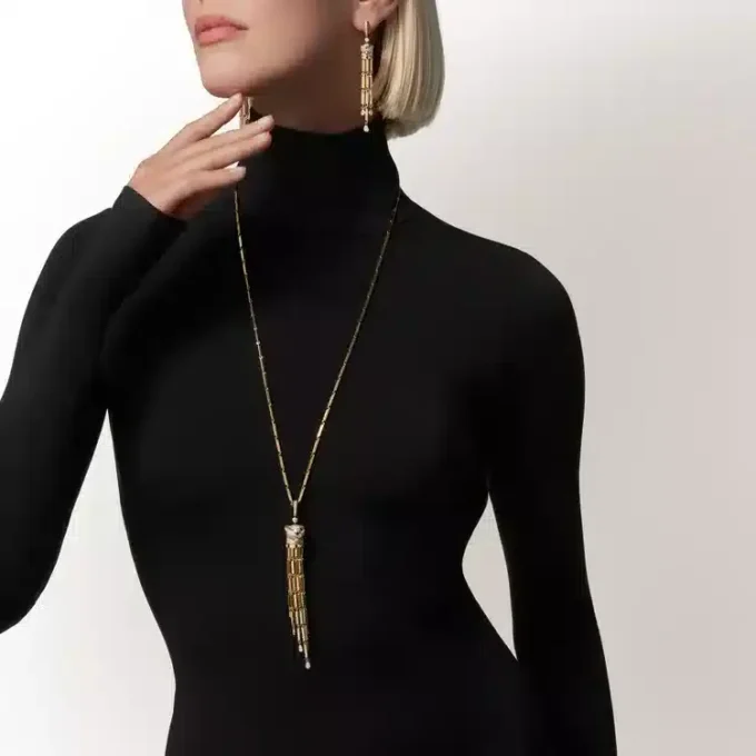 Panthere De Cartier Earrings, Paved