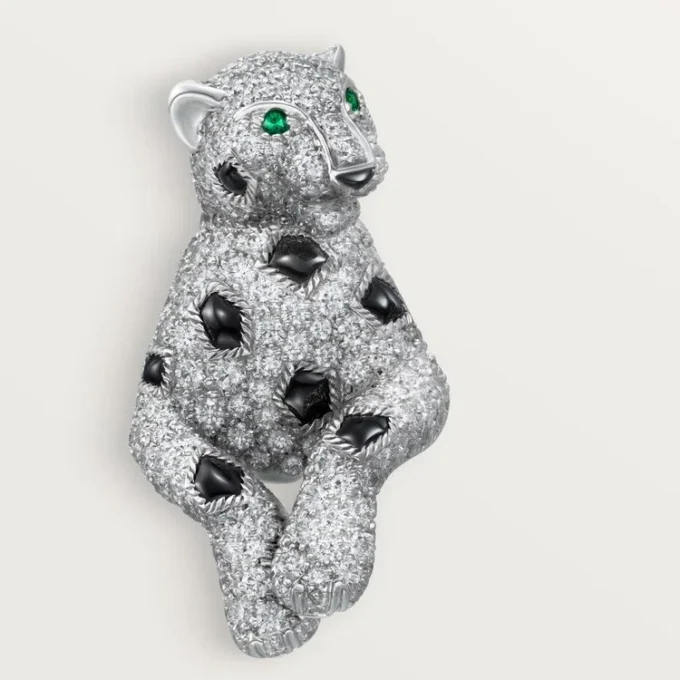 Panthere De Cartier Earrings, Paved
