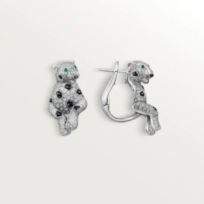 Panthere De Cartier Earrings, Paved
