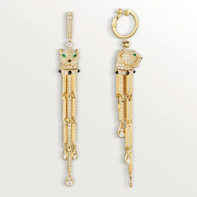 Panthere De Cartier Earrings, Paved