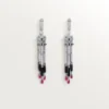 Panthere De Cartier Earrings, Ruby, Large Model, Paved