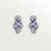 Panthere De Cartier Earrings, Sapphires, Paved