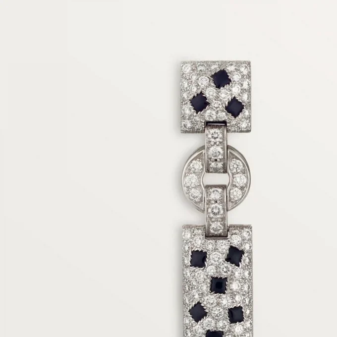Panthere De Cartier Earrings – White Gold, Emeralds, Onyx, Diamonds – Cartier
