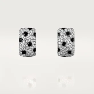 Panthere De Cartier Earrings – White Gold, Onyx, Diamonds – Cartier