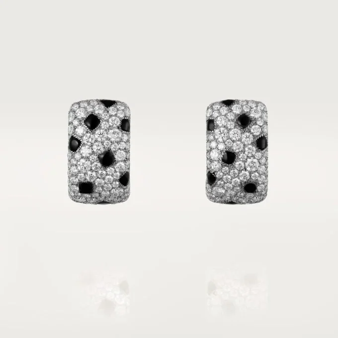 Panthere De Cartier Earrings – White Gold, Onyx, Diamonds – Cartier