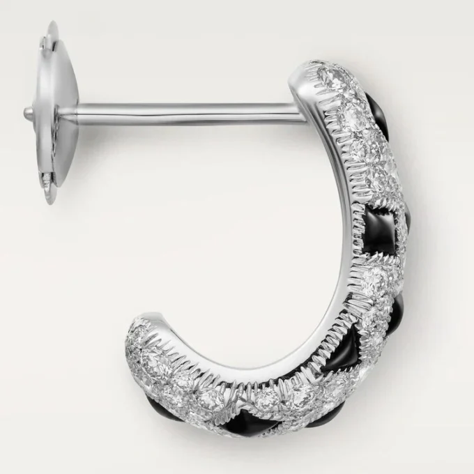 Panthere De Cartier Earrings – White Gold, Onyx, Diamonds – Cartier