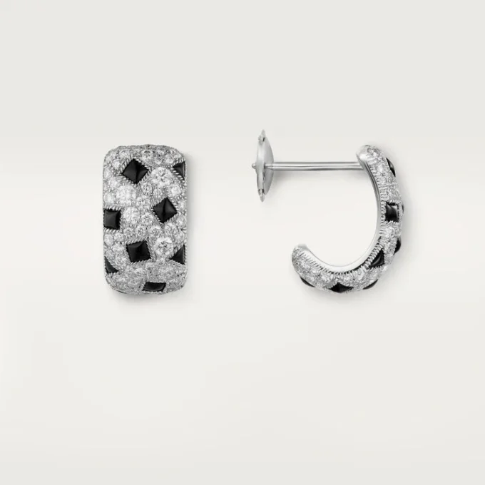 Panthere De Cartier Earrings – White Gold, Onyx, Diamonds – Cartier