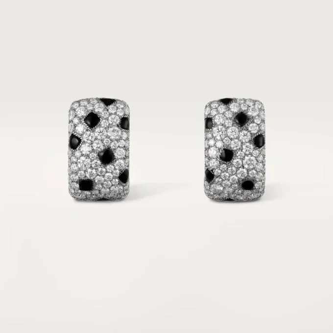 Panthere De Cartier Earrings – White Gold, Onyx, Diamonds – Cartier