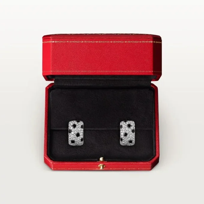 Panthere De Cartier Earrings – White Gold, Onyx, Diamonds – Cartier