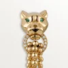 Panthere De Cartier Earrings – Yellow Gold, Diamonds, Tsavorite Garnets, Onyx – Cartier