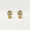 Panthere De Cartier Earrings – Yellow Gold, Lacquer, Diamonds, Tsavorite Garnets, Onyx – Cartier