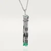 Panthere De Cartier Long Necklace, Emerald, Multi-Wear, Large Model, Paved Panthere De Cartier Long Necklace, Emerald, Multi-Wear, Large Model, Paved