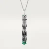 Panthere De Cartier Long Necklace, Emerald, Multi-Wear, Large Model, Paved Panthere De Cartier Long Necklace, Emerald, Multi-Wear, Large Model, Paved