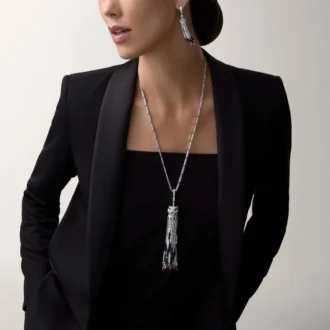 Panthere De Cartier Long Necklace, Ruby, Multi-Wear, Large Model, Paved