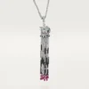 Panthere De Cartier Long Necklace, Ruby, Multi-Wear, Large Model, Paved