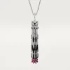 Panthere De Cartier Long Necklace, Ruby, Multi-Wear, Large Model, Paved