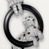 Panthere De Cartier Necklace, Paved Panthere De Cartier Necklace, Paved